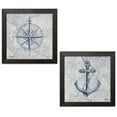 thumbnail image 1 of Gango Home Decor Modern Vintage Nautical I & II; Two 12x12in Art Prints in Black Frames, 1 of 6