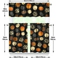 thumbnail image 5 of Halloween Kitchen Curtains Valances and Tiers 3 Piece Set,Gothic Cute Pumpkin Rod Pocket Short Kitchen Tier Cafe Curtain Over Sink Window for Fall Thanksgiving Decor 36 Inch, 5 of 6