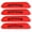 Red, variant on Yajisi 4Pcs Self Adhesive Car Door Reflective Warning Decal Safety Strip Stickers Sign Red