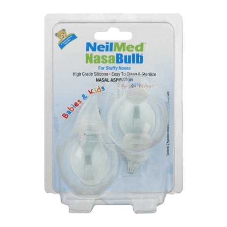 (2 Pack) NeilMed NasaBulb Nasal Aspirator, 2.0 CT