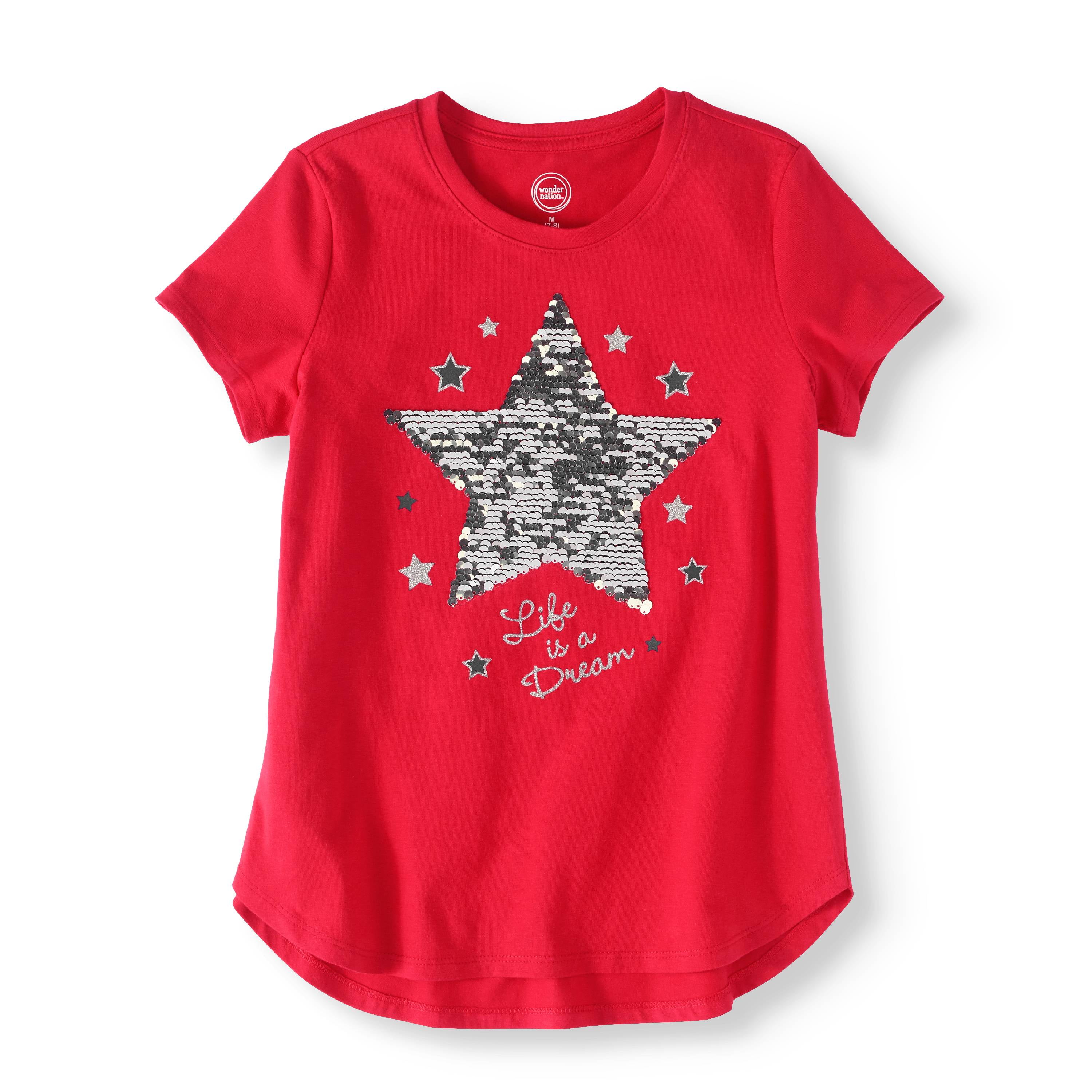 reversible sequin top girl
