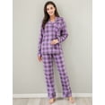 thumbnail image 3 of Women's Soft and Warm Lightweight Pajama Sleepwear Set with Pants RHW2863, 3 of 7