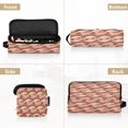 thumbnail image 5 of Hair Tools Storage with Heat Resistant Mat- Brown Waves Printed Curling Iron Travel Bag/Flat Iron Case for Women, 5 of 8