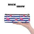 thumbnail image 2 of Naloa Flamingo Print Leather Pencil Case - Portable Big Capacity Pencil Pouch Organizer Bag Stationery Bag for Work & Office Pencil Pen Case, 2 of 5