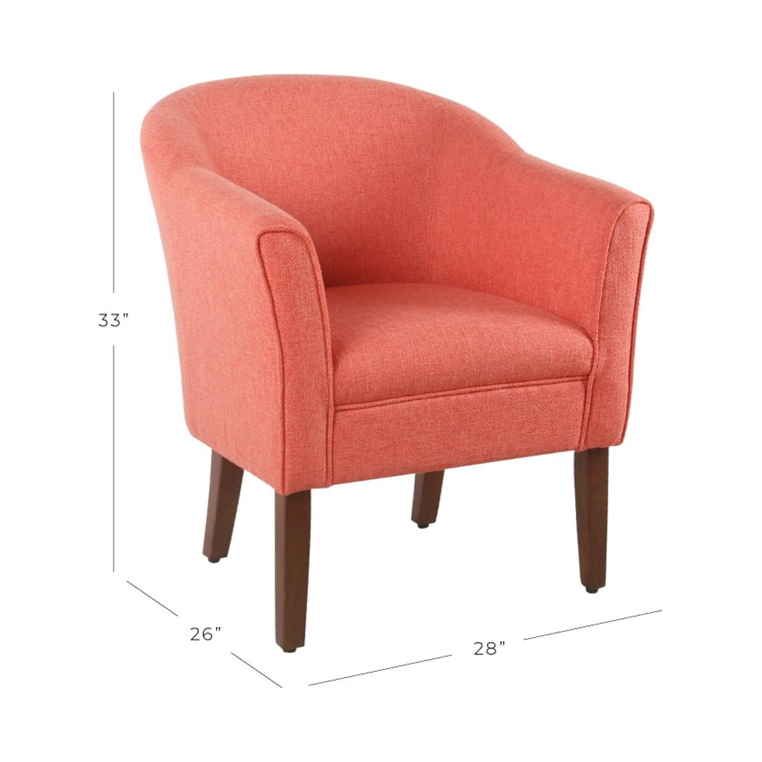 HomePop Modern Barrel Accent Chair, Multiple Colors