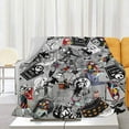 thumbnail image 3 of Jbralid Cute Halloween Blankets for Women Men, Halloween Blankets and Throws for Adults, Spooky Blanket, Fall Throw Blanket for Couch 60x80 in, 3 of 5