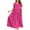 Hot Pink, variant on TSADFHJI Sparkly Skirt Women Gold Ladies Summer Beach Midi Dress Comfortable Pleated Dress Casual Loose Flower Dress Xl Green