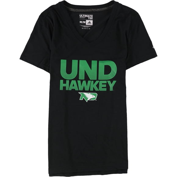 Adidas Womens UND Hawkeyes Graphic T-Shirt black XL