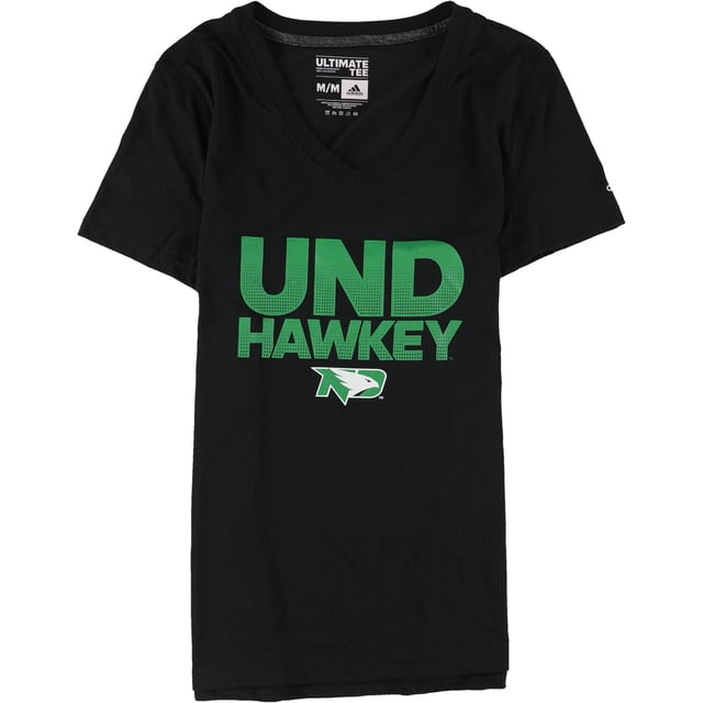 Adidas Womens UND Hawkeyes Graphic T-Shirt black M