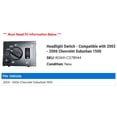 thumbnail image 2 of Headlight Switch - Compatible with 2003 - 2006 Chevy Suburban 1500 2004 2005, 2 of 2