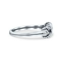 thumbnail image 2 of Classic Fishermans Knot Infinity Style Loop Knot Ring Band 925 Sterling Silver Size 5, 2 of 5