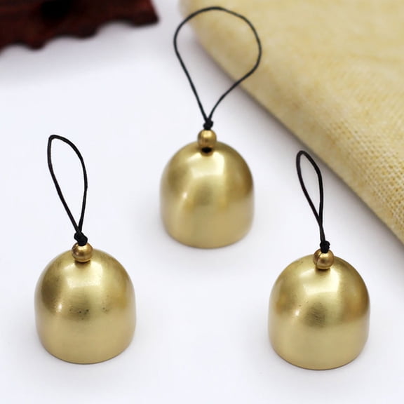 OULII 15pcs Mini Bell Craft Golden Brass For DIY Material Suitable For Craft Enthusiasts