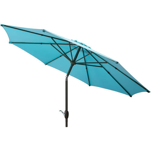 Mainstays 9 Outdoor Market Umbrella, Turquoise Outdoor Umbrella