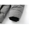 thumbnail image 4 of GGleaf Men's Winter Coat Hooded Puffer Jacket Quilted Thicken Down Alternative Coat Grey Heather, Large, 4 of 7