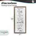 thumbnail image 4 of Stupell Industries Traditional The Same God Quote Brown Floating Frame Canvas Art, 11 x 25, by Lux + Me Designs, 4 of 8