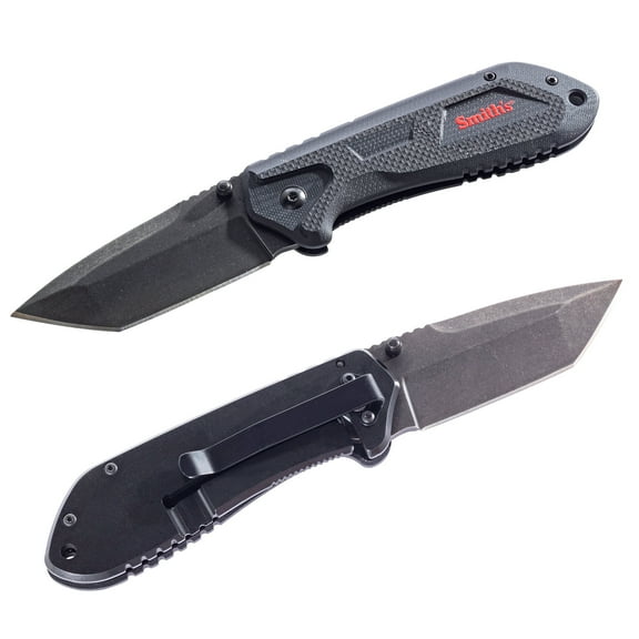 SMITH'S EDGEWORK-SITE 51242 AMERICAN TANTO FOLDING KNIFE BLACK