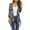 Dark Gray, variant on Cardigan for Women's Plus Size Summer Dressy 3/4Sleeve Fashion Comfortable Pockets Printing Cardigan Top Blouse Party Up to 65% off
