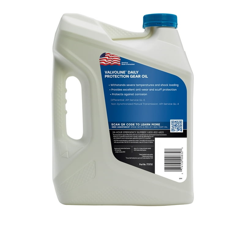 Valvoline High Performance 80W-90 Gear Oil 1 Gallon - Walmart.com