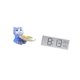 thumbnail image 5 of Bandeja moderna de resina con forma de gato y reloj digital para decoración del hogar, la oficina, la joyería, los aperitivos, la temperatura y la hum, 5 of 8