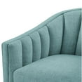 thumbnail image 5 of Comfort Pointe Sanibel Egg Blue Polyester Fabric Skirted Swivel Accent Chair, 5 of 11