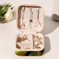 thumbnail image 6 of Thanksgiving Pear Travel Portable Square Jewelry Box with Necklace Organizer, Earring Organizer, and Display Case - Ideal for Rings, Earrings, Necklaces, Bracelets, and More, 6 of 6