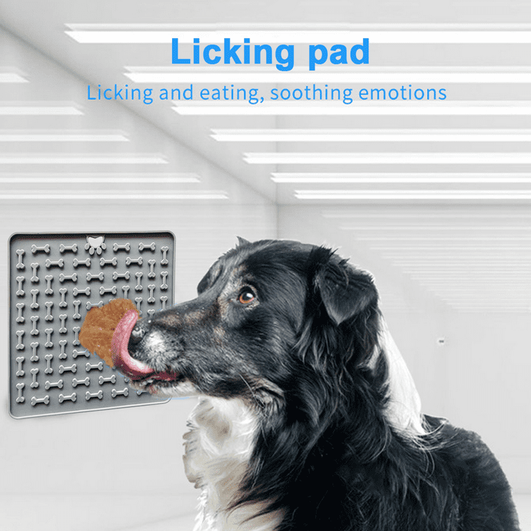 Avont Lick Mat for Dogs Cats, Cat Dog Crate Lick Mat Slow Feeder for Wet  Food, Peanut Butter Lick Pad, Soothing Calming Licking Mat for Kennel Crate