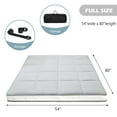 thumbnail image 4 of BRONKIGE Japanese Floor Mattress, Extra Thick Memory Foam Futon Mattress, Foldable Roll Up Sleeping Pad with Bandage and Storage Bag, Twin, Gray, 4 of 7