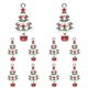 thumbnail image 3 of Gibobby Artesanía Regalo Anillos Dijes Hacer DIY Colgantes Pulseras 10 Unids Accesorios Encantos Adolescentes Para Niñas Navidad Para Joyería Collar DIY(Multicolor-4), 3 of 3