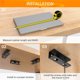 thumbnail image 5 of Under Desk Laptop Mount, Laptop Under Desk Mount 1.2 inches Tall Effective Space, Under Desk Laptop Holder Rack, 5 of 5