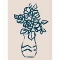 thumbnail image 2 of Vess, June Erica 15x18 White Modern Wood Framed Museum Art Print Titled - Navy Plant Sketches I, 2 of 4