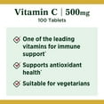 thumbnail image 4 of Nature's Bounty Vitamin C 500 mg Tablets for Immune Support, 100 Ct, 4 of 7