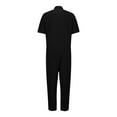 thumbnail image 5 of Black Mens Bib Pants Loose Fit Bib Pants Trousers Pants One Piece for Man Wild Cargo Straight Leg Basic Long Leg Fall Summer Bib Pants Button 2025 Clothes 3XL, 5 of 9
