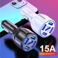 thumbnail image 2 of Cargador de coche de carga rápida Qc3.0 3,1 A, un solo arrastre, cinco QC 3.0, cargador de teléfono móvil para coche, cargador de coche de 5 USB, 2 of 6