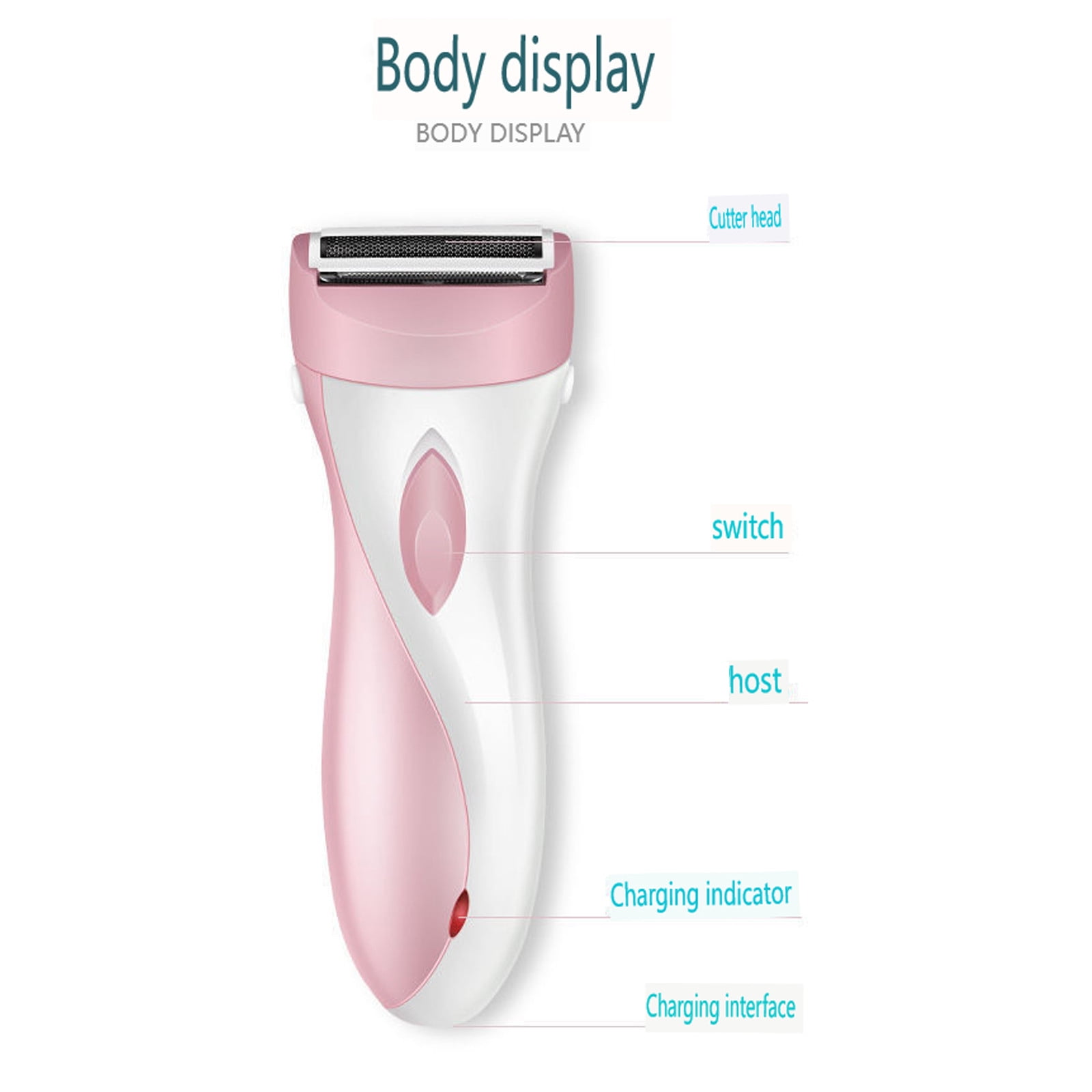 Herunwer Electric Epilator Razor Shaver Trimmer - Compact Facial Hair Removal Epilator, Portable Bikini Trimmer, Mini Electric Beauty Epilator, Epilator Hair Removal
