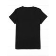 thumbnail image 2 of Camiseta de enfermera del Día de San Patricio para mujer, negra con estampado de trébol y estetoscopio, cuello redondo informal de manga corta, algodón, lavable a máquina, perfecta para primavera y v, 2 of 6