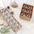 thumbnail image 2 of 6/8CM 6/12pcs Christmas Ball Decoration White Transparent Xmas Tree Hanging Pendants 2023 New Year Home stmaChris Spheres Suit, 2 of 5
