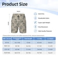 thumbnail image 4 of Cauagu Sketch Squirrels Linen Print Swim Trunks for Men,Youth Boys Swim Shorts Compression Liner Beach Shorts Boys' Swimming Shorts 7-20 Years Bathing Suit-Small, 4 of 7