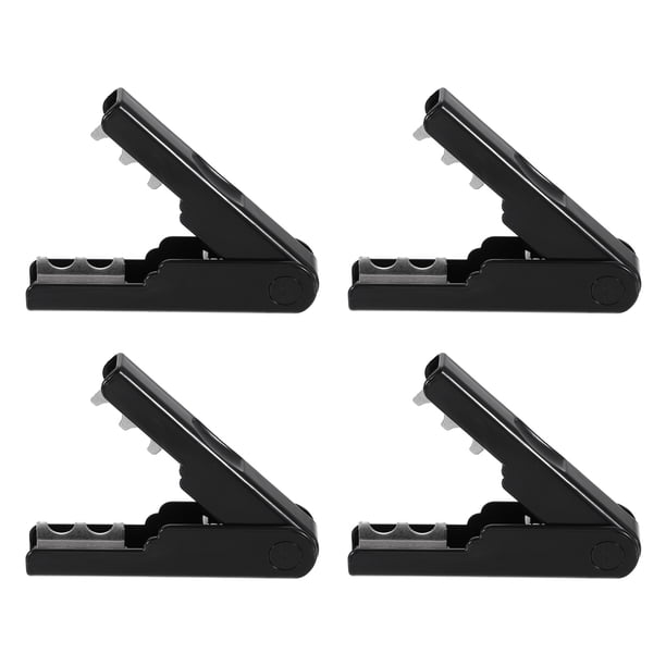 Uxcell 4 piezas herramienta desespinadora de rosas 5.51" metal herramienta para quitar espinas y hojas de flores, desespinado de tallos y hojas para jardinería, arreglo floral en casa, negro