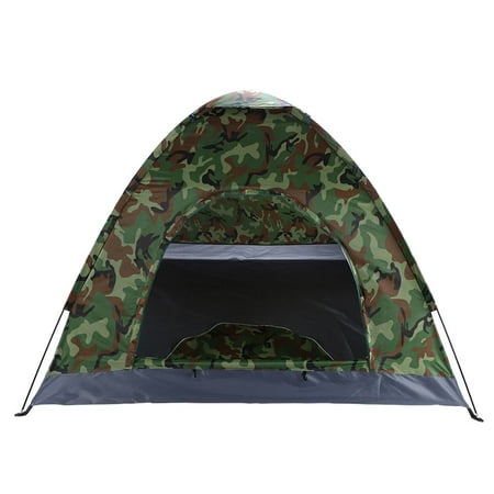 3-4 Person Single Layer Camping Dome Tent Camouflage Outdoor Activities Hiking