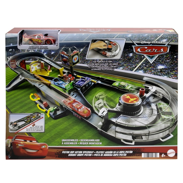 Disney Pixar Raceway Track Set 激レア Disney Pixar Cars Piston Cup Action Speedway Set: 1:55 Scale