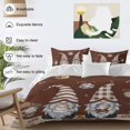 thumbnail image 3 of 3 Piece Coffee Gnomes Duvet Cover Set California King, Microfiber Comforter/Quilt Cover with Corner Ties and 2 Pillowcases, Coffee Beans Cups Brown All Season Soft Bedding with Zipper Closure, 3 of 8