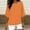 Orange, variant on Womens Linen Oversized Boyfriend Tee Shirts Short Sleeve Trendy Crew Neck Loose Workout Tee Casual Summer Tops