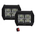 thumbnail image 1 of 5 Kits Faros Led 48w Cuadrados Luz+estrobo Autos/moto/4x4, 1 of 8