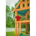 thumbnail image 3 of Creative Cedar Designs Mountain View Wooden Swing Sets with Tarp Roof with Red Accessories & Green Slide, 3 of 10