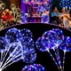 thumbnail image 2 of Kit de globos inflables transparentes luminosos coloridos con luz LED Bobo y palo para decoración de fiestas de cumpleaños y bodas de Navidad, 2 of 5