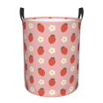 thumbnail image 1 of Fotbe Strawberry Cesto de Ropa con Asas, Cesto Impermeable de Gran Capacidad, Bolsa de Lavado para Dormitorio, Cesto de Ropa con Ruedas y Asas-Medium, 1 of 6