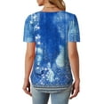 thumbnail image 4 of Fantaslook Women Blouses Dressy Casual Summer Short Sleeve Shirts Crew Neck Pleated Tunic Tops, 4 of 8