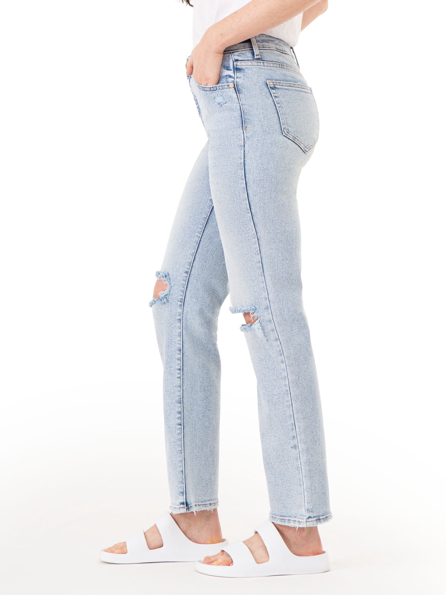 Jordache Women's High Rise Straight Jeans, Sizes 2-22