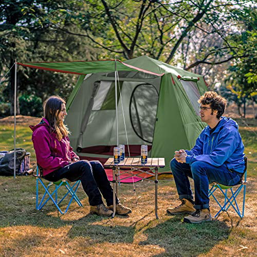 KAZOO Family Camping Tent Large Waterproof Pop Up Tents 6 Person Room Cabin Tent 
