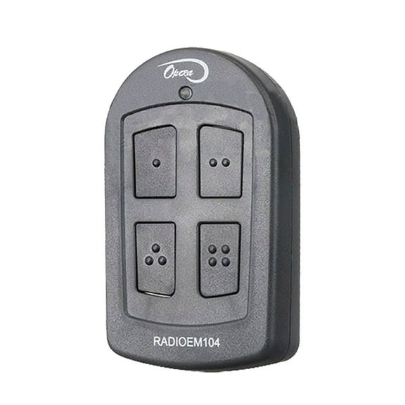 Manaras Part - RADIOEM104 4-Button Remote Transmitter with Sun Visor Clip For Commercial Garage Door Openers - 100% OEM Manufacturers with New Production Dates for US Vendor GarageDoorProject®